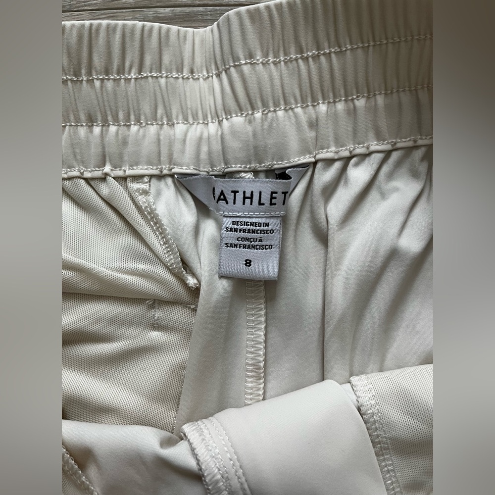 Athleta Women’s Pinnacle High Rise Trouser Bone Wide Leg - Size 8 - Picture 5 of 9